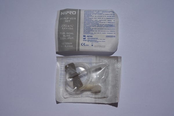 Nipro Butterfly 27 gauge x 3/4 inch needle